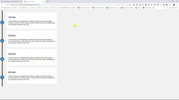 How to make a Vertical Timeline in HTML and CSS