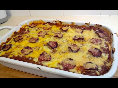 Spaghetti Squash Pizza Lasagna Bake (Low Carb)