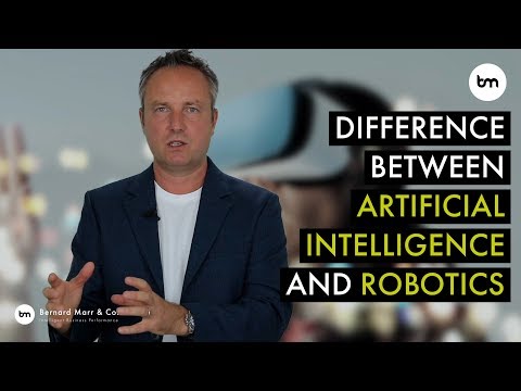 What is the difference between artificial intelligence and robotics?