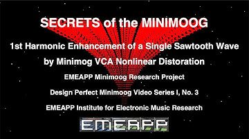 1st Harmonic Enhancement of a Sawtooth Wave by the Minimoog VCA.