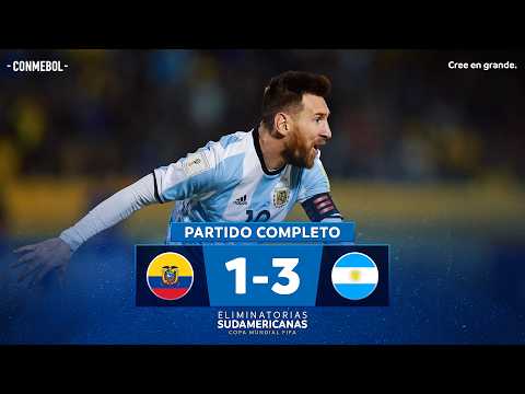 ARGENTINA CLASIFICA A RUSIA 2018 CON TRIPLETE DE MESSI