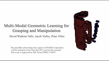 Multi-Modal Geometric Learning for Grasping and Manipulation