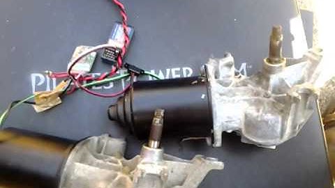 Small Brushed motor speed controller controlling a wind-shield wiper motor