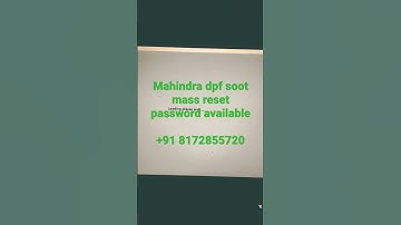Mahindra car dpf scr reset password available #mahindra dpf password #dpf #reset #password #sootmass
