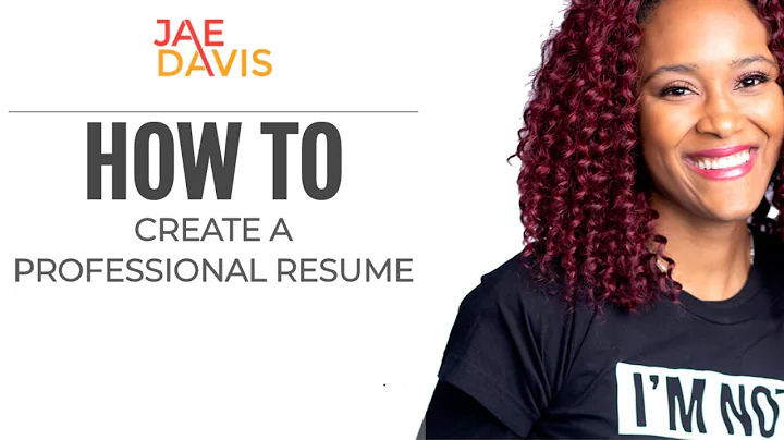 How To Create a Professional Resume