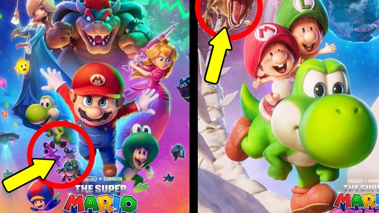TODAS LAS REFERENCIAS EN LOS POSTERS DE SUPER MARIO GALAXY