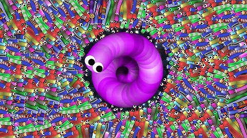 Slither.io 1 Troll Hacker Snake vs 94449 Tiny Snakes Epic Slitherio Gameplay