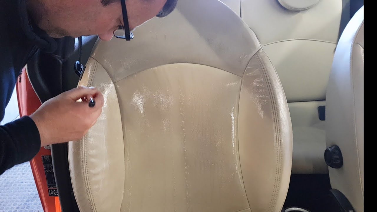 How I gently clean leather seats and what cleaner. YouTube
