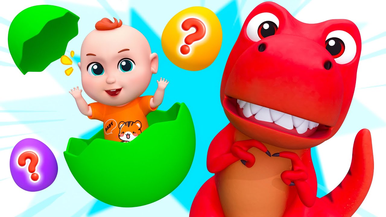T-Rex Roar! | Dino Surprise Eggs 🦖| Dinosaur Song | Bum Bum Kids Nursery Rhymes & Kids Songs
