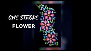 painting flower christmas paint stroke simple tutorial pattern