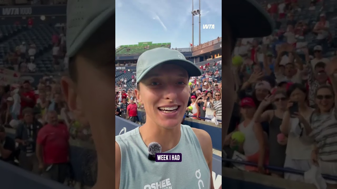 A MESSAGE FROM THE CHAMPION! 📣 #IgaSwiatek #Tennis #WTA #NBO26 #FanMessage