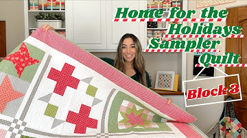 Home for the Holidays Sampler Quilt - Block 3: Peppermint Twist Block