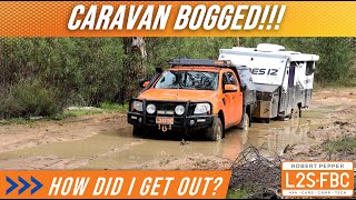 Bogging and recovering an offroad caravan