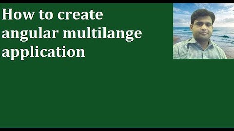 How to create multilingual application in angular (Arabic and English)