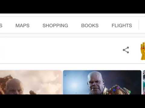 Cool infinity gauntlet trick in safari or google! (No longer working)