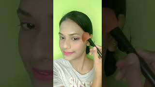 makeuptutorial ?✨️simple makeuplook pinkmakeuplook sareelook viral