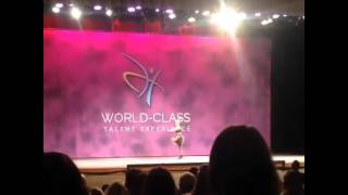 A clip from Jojo Siwa's solo "Fancy" at WCTE competition