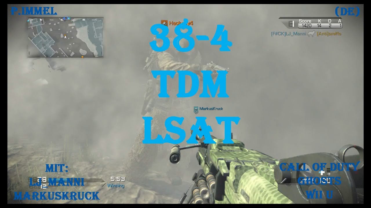 38-4 TDM mit LSAT auf Siege - [CoD Ghosts Wii U] WiiMote GP (DE) #1