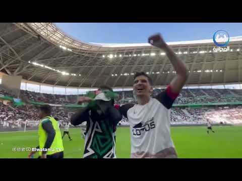 شاهد كيف احتفل لاعب منتخب الصحراء الغربية بالهدف التاريخي الذي سجله بملعب نيلسون مانديلا 