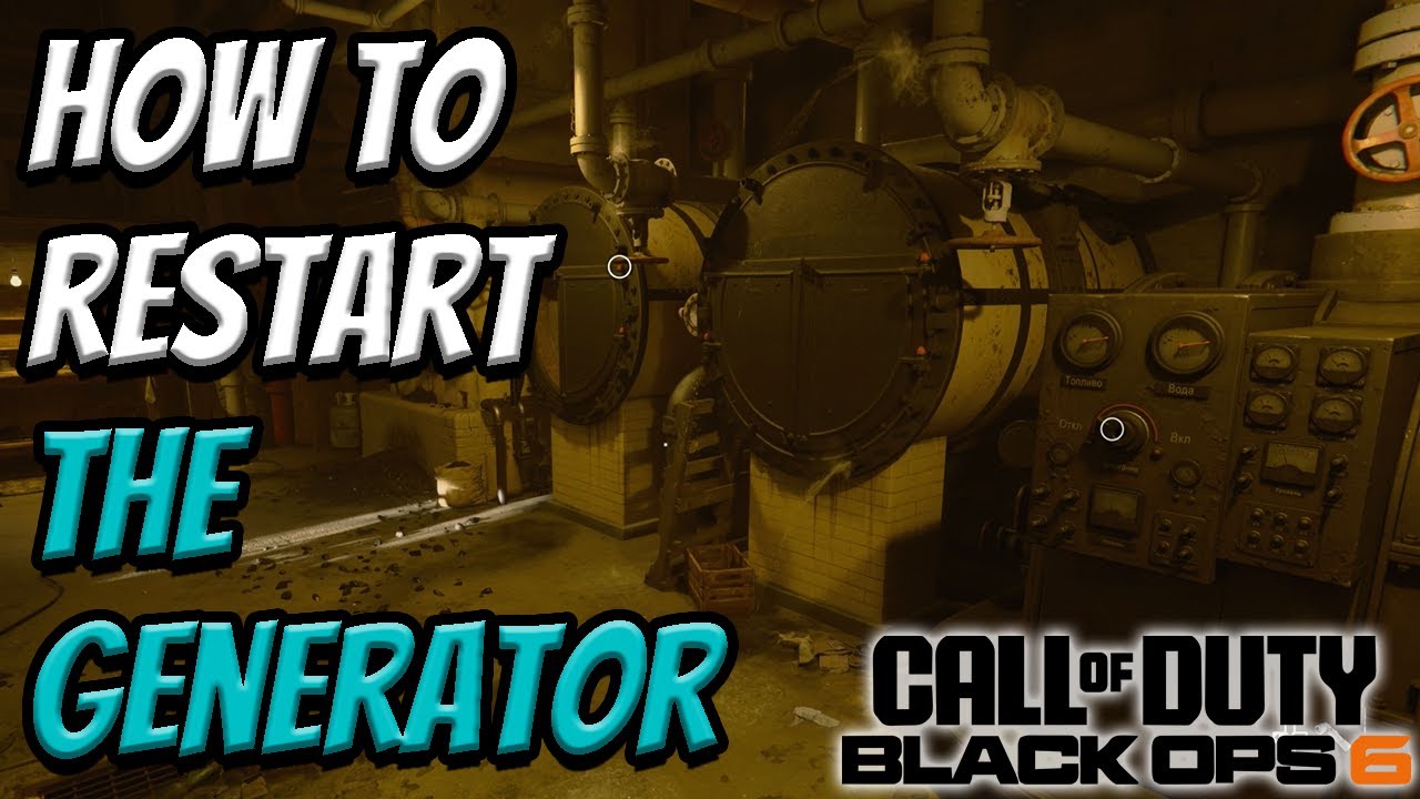 How to Restart the Generator - Fuel/Boiler/Pilot Puzzle Solution | Call of Duty Black Ops 6