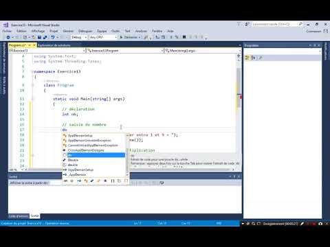 Bases de la programmation n°14 - procédural : exercice13 (boucles successives)