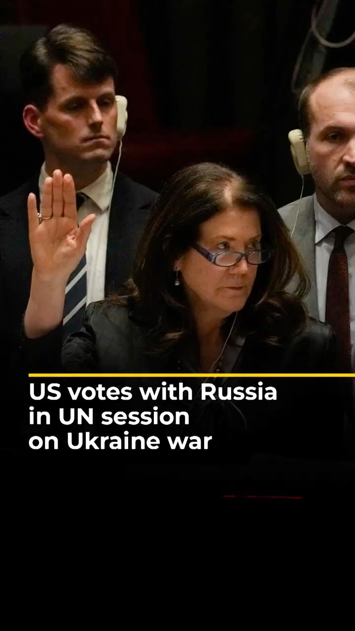 US votes with Russia in UN session on Ukraine war | AJ #shorts