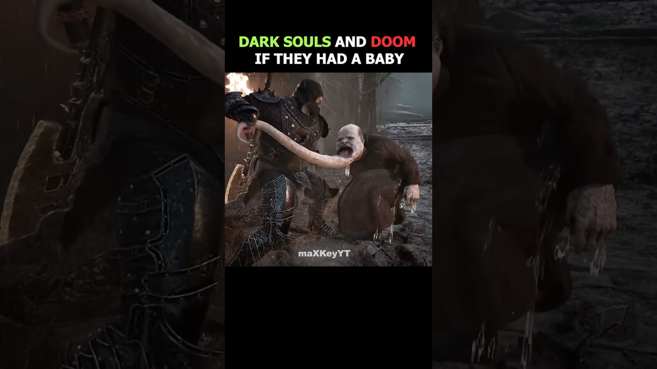 Dark souls and doom if they had a baby 