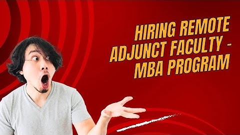 Remote Adjunct Faculty job, MBA Program at Meridian University| Open to people anywhere in the world