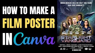 How to make film poster on Canva | Stunning Sci-Fi Movie Design with AI screenshot 5