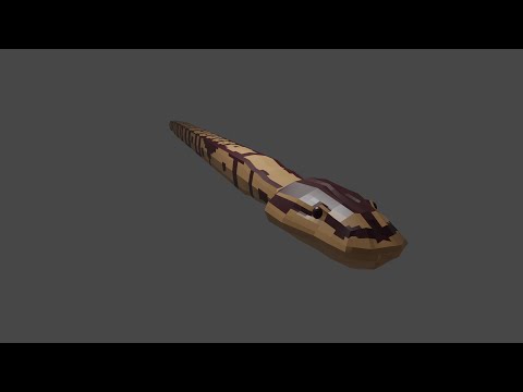 Ball Python Modeling In Blender 2.8 Timelapse