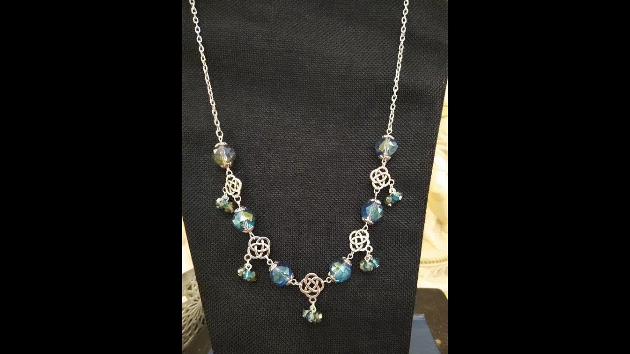 Crystal Necklace Made With Bargain Bead Box March 2021 Products!