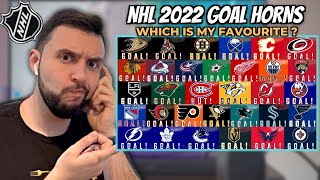 Reacting to NHL Goals Horns 2021-2022 Season *SOO MANY VARIATIONS !*