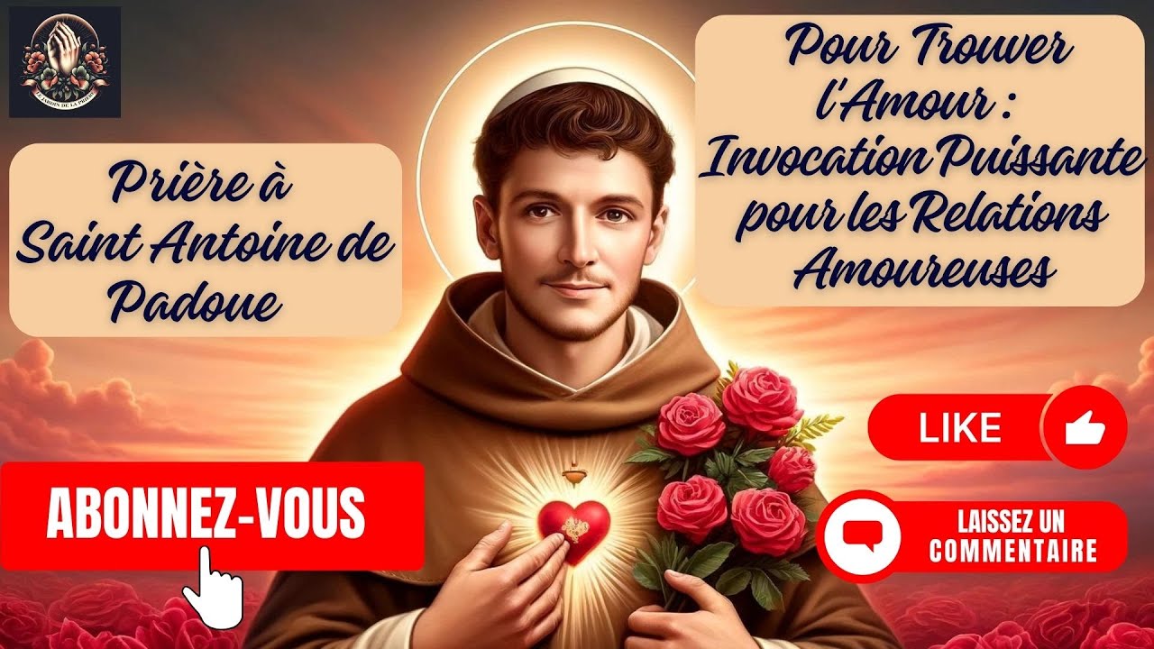 PRIÈRE À SAINT ANTOINE DE PADOUE | INVOCATION PUISSANTE POUR LES