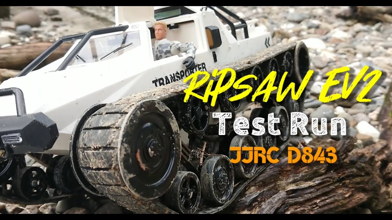 Ripsaw EV2 Test Run JJRC D843 - YouTube
