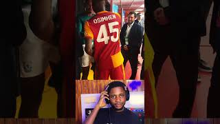 virgil van dijk and victor osimhen swapping shirts after the game