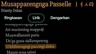 Musapparengnga Passelle #googlelirik