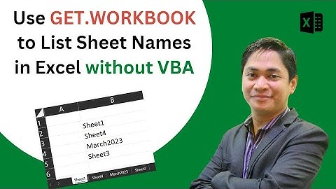 Use GET.WORKBOOK to List Worksheet Names without VBA