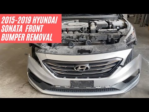 2015-2019 Hyundai Sonata front bumper removal | ReveMoto