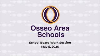 School Board Work Session May 5, 2026 Audio Only