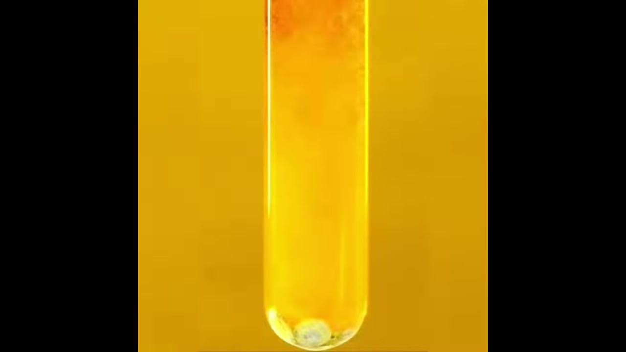 Дихромат калия + соляная кислота + цинк - YouTube