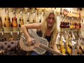 Sarah rogo playing our 1930 national tricone round neck here at normans rare guitars