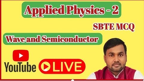 !! Applied Physics-2 !! Sbte MCQ !! Semiconductor !! @champaranpolytechnicclasse4593
