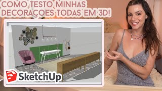 Como planejar decorações em 3D usando Google Sketchup! o The Sims da minha Vidaa!! Introdução fa screenshot 4