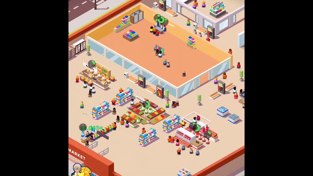 Idle supermarket tycoon shop