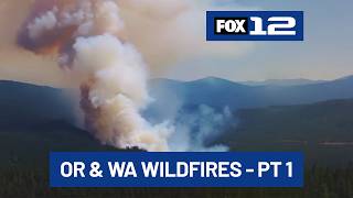Wildfire update, Sunday evening Aug. 9, PART 1: Oregon & Washington fires burned over 3M acres