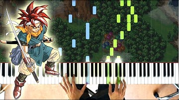 Wind Scene - Chrono Trigger Easy Piano [Synthesia][Piano Tutorial][How To Play][Sheet Music]