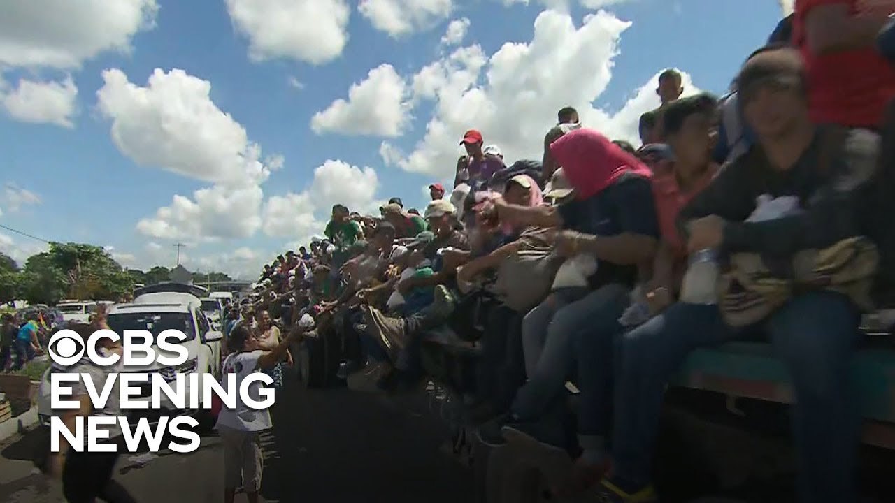Migrant caravan believed to be largest on record - YouTube