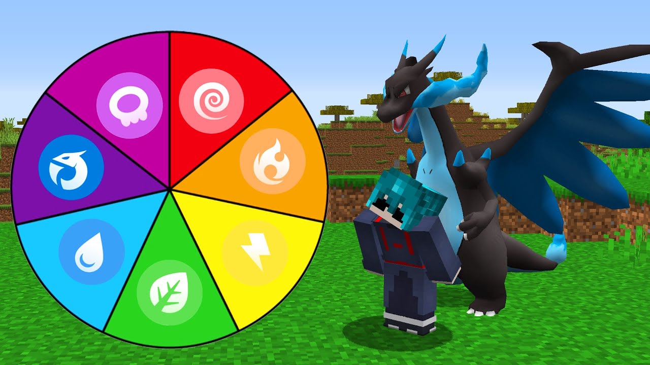 ROLETA DECIDE OS TIPOS DE POKÉMON NO MINECRAFT PIXELMON 