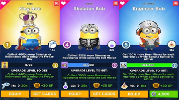 King bob / Skeleton bob / Engineer bob  Minion rush emoji minion costume