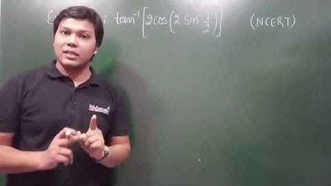 ITF - Example #13 - [NCERT] Evaluate : tan^-1 [ 2 cos ( 2 sin^-1 1/2)]